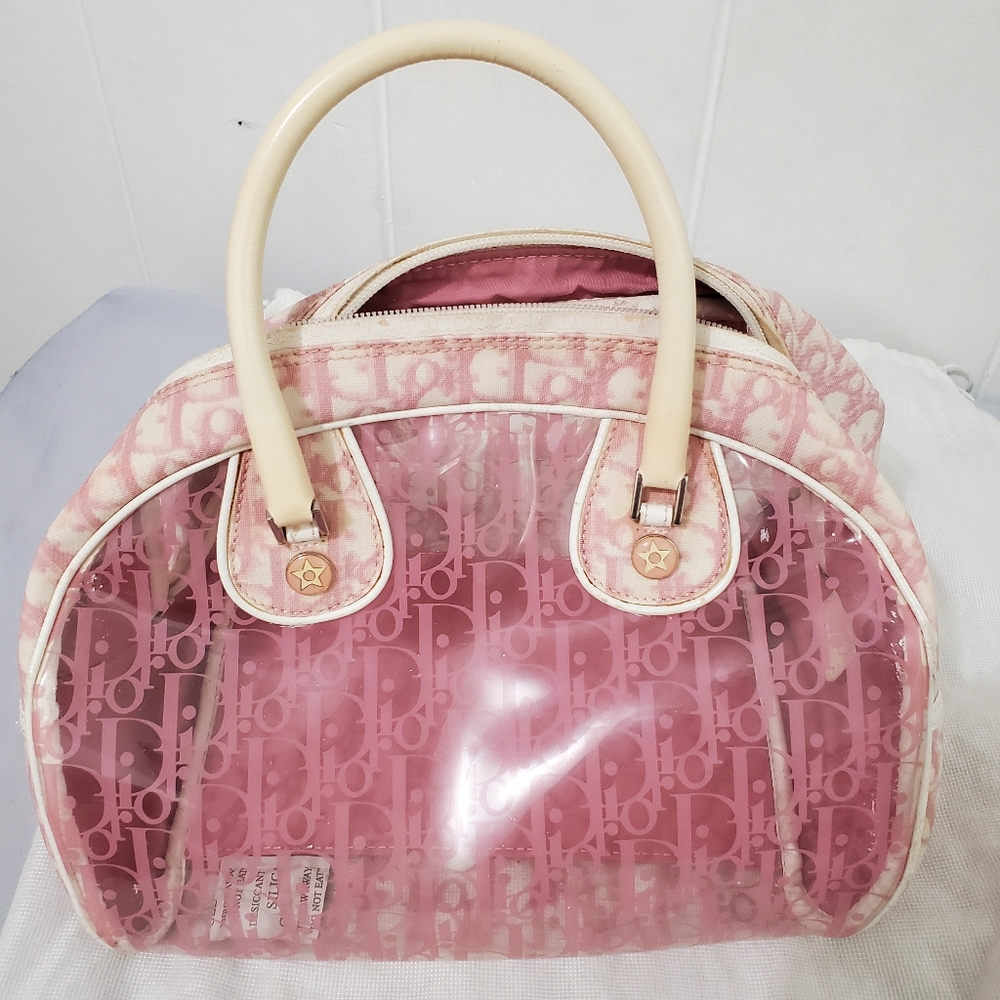 Vinyl Diorissimo Girly Pink Rain Bowler